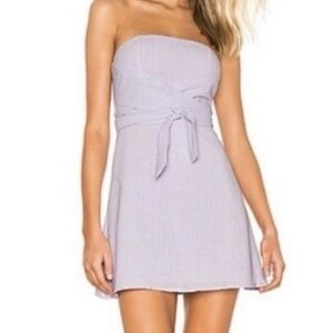Lavender purple strapless mini dress Superdown NWT M